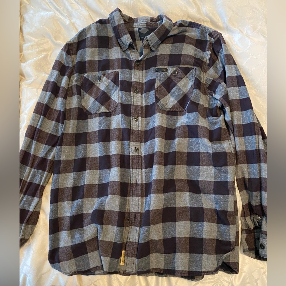 Harley-Davidson flannel button long sleeve shirt